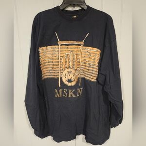 Miskeen Originals Graphic Long Sleeve Black T-Shirt Mens XL Hip Hop Streetwear